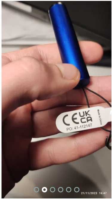 Mini latarka np.na klucze. Gadżet. Okazja !