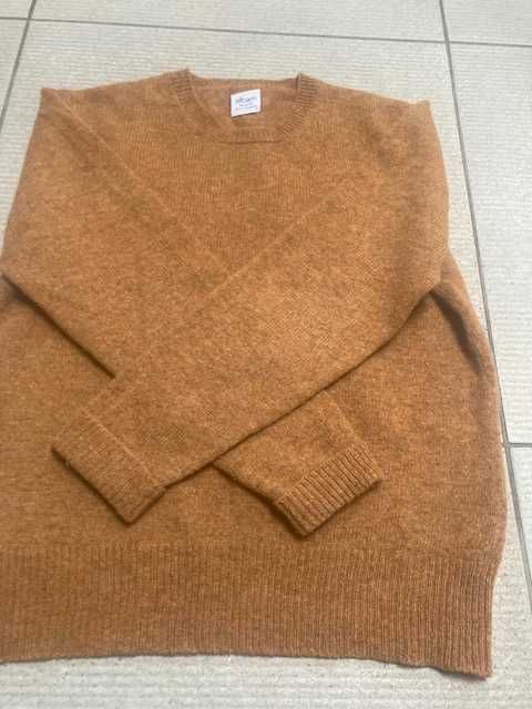 męski sweter shetland  ang.  marki ALBAM rozmiar XL kolor rudy melanż