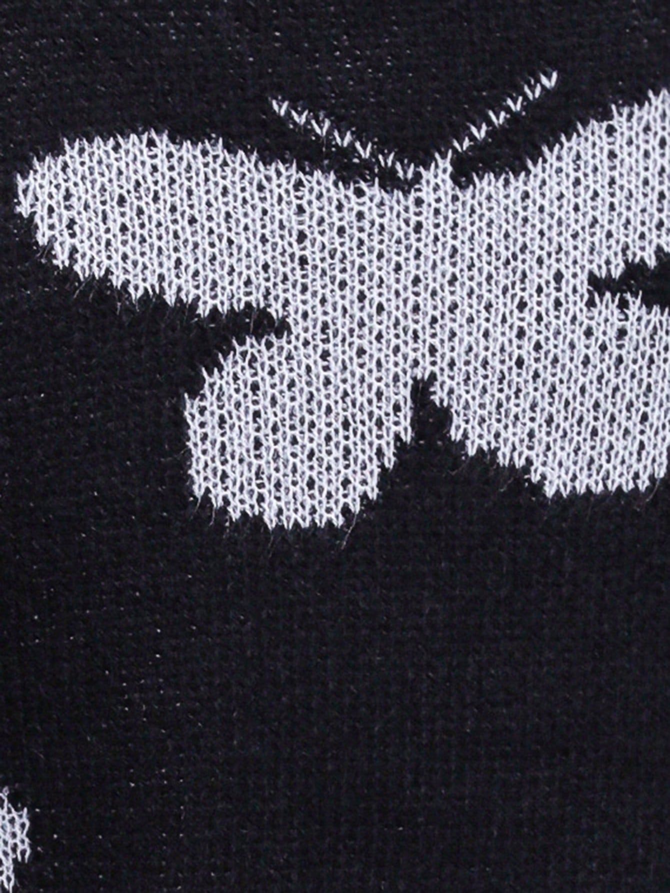 Sweterek Oversize Z Surowym Wykończeniem Z Motywem Motyla Shein Xl 42