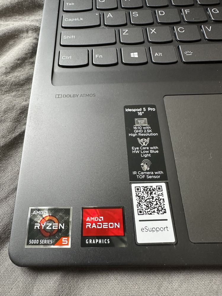 Lenovo ideapad 5 Pro 16” 16ACH6 5600H 16gb 2.5K