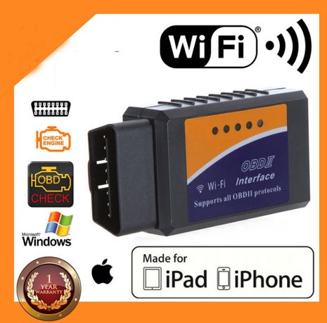 Сканер ELM 327 obd2 1.5v Wi-Fi IOS Iphone диагностика адаптер чек