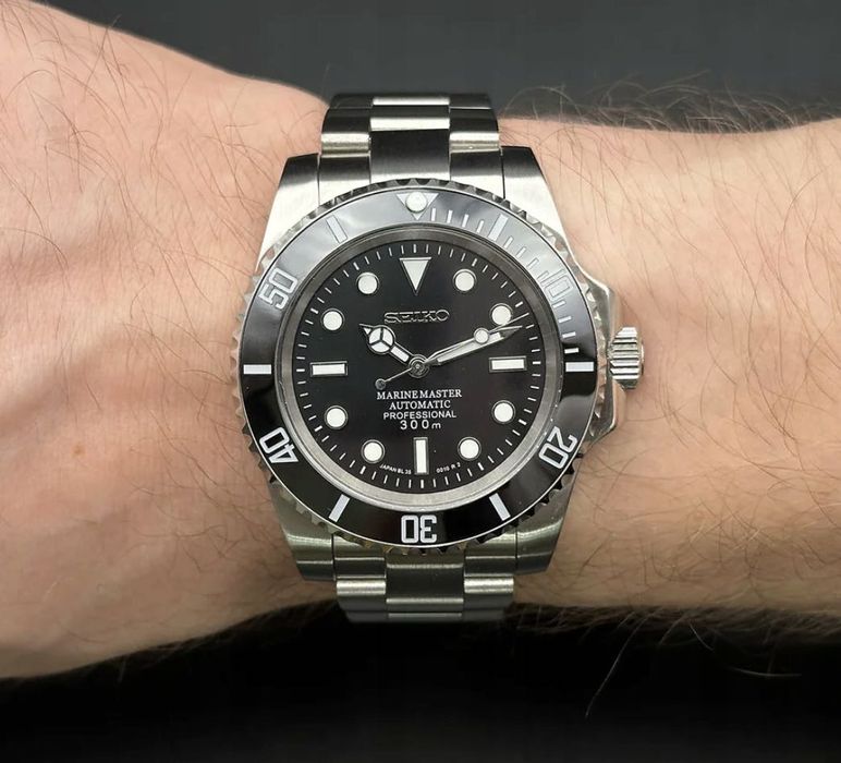 Zegarek Męski SeikoMod SUBMARINER Czarny
