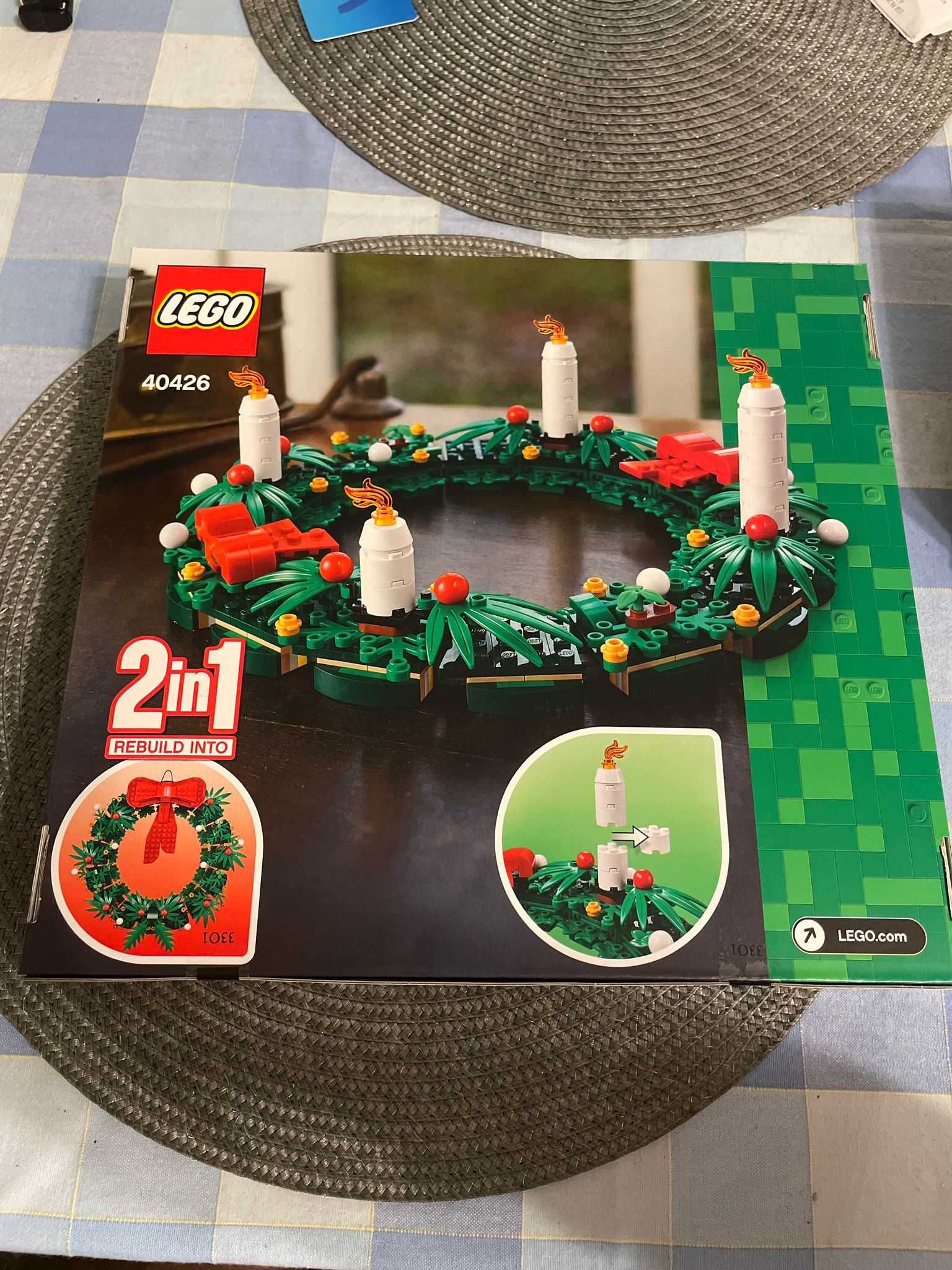 Zestaw Lego wieniec adwentowy 2 w 1 40426