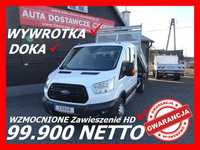 Ford Transit  170KM Wywrotka Wywrot Doka 7 Osobowy Brygodowy Bliźniak WZMACNIANY HD