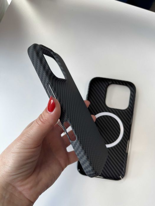 Чохол Carbon Magsafe iPhone 16 Pro чехол айфон 16 про карбон магсейф
