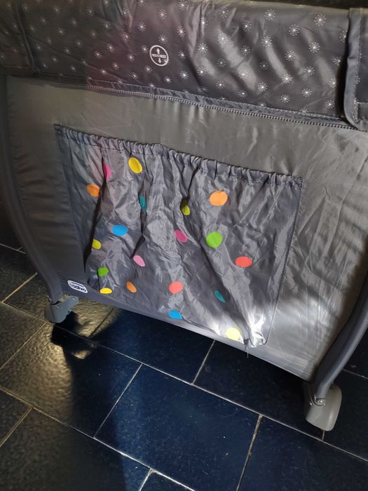 Cama/Berço de viagem Asalvo cinzenta