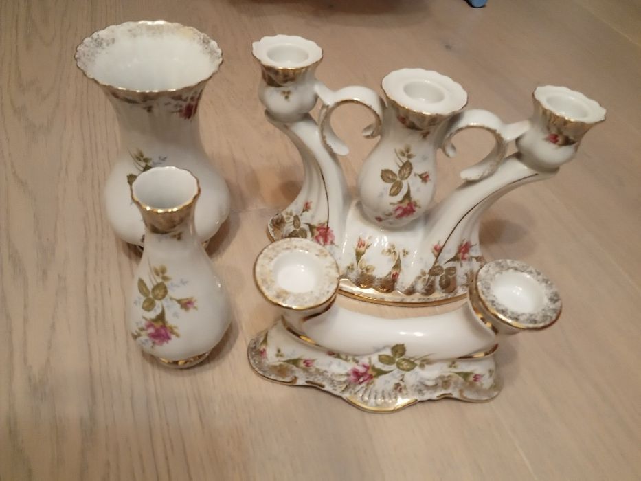 Porcelana wazon wazonik świecznik miski półmiski Chodzież