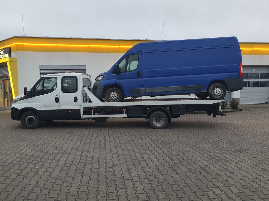 Wypożyczenie Wynajem Lawety Ciężarowej z płytą hydrauliczna