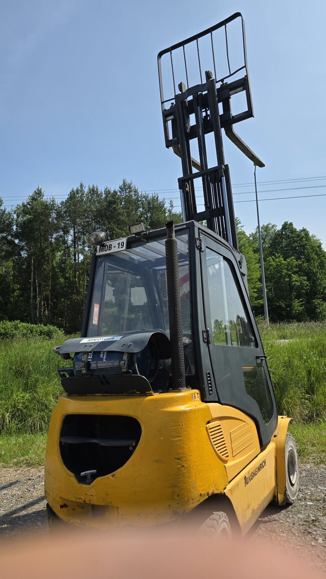 Wózek widłowy Jungheinrich 1.6t  gazowy  – 2007 rok, stan super