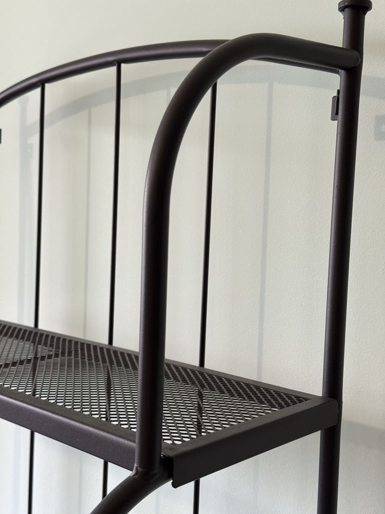 Estante LÄCKÖ preta IKEA como nova