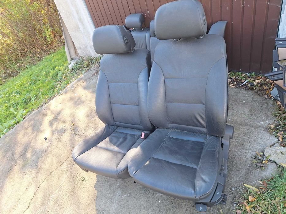Fotele BMW E61 skóra grzane