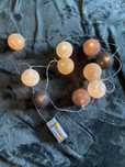 Girlanda Świetlna Cotton Balls - Kule 10 szt beżowe, brązowe