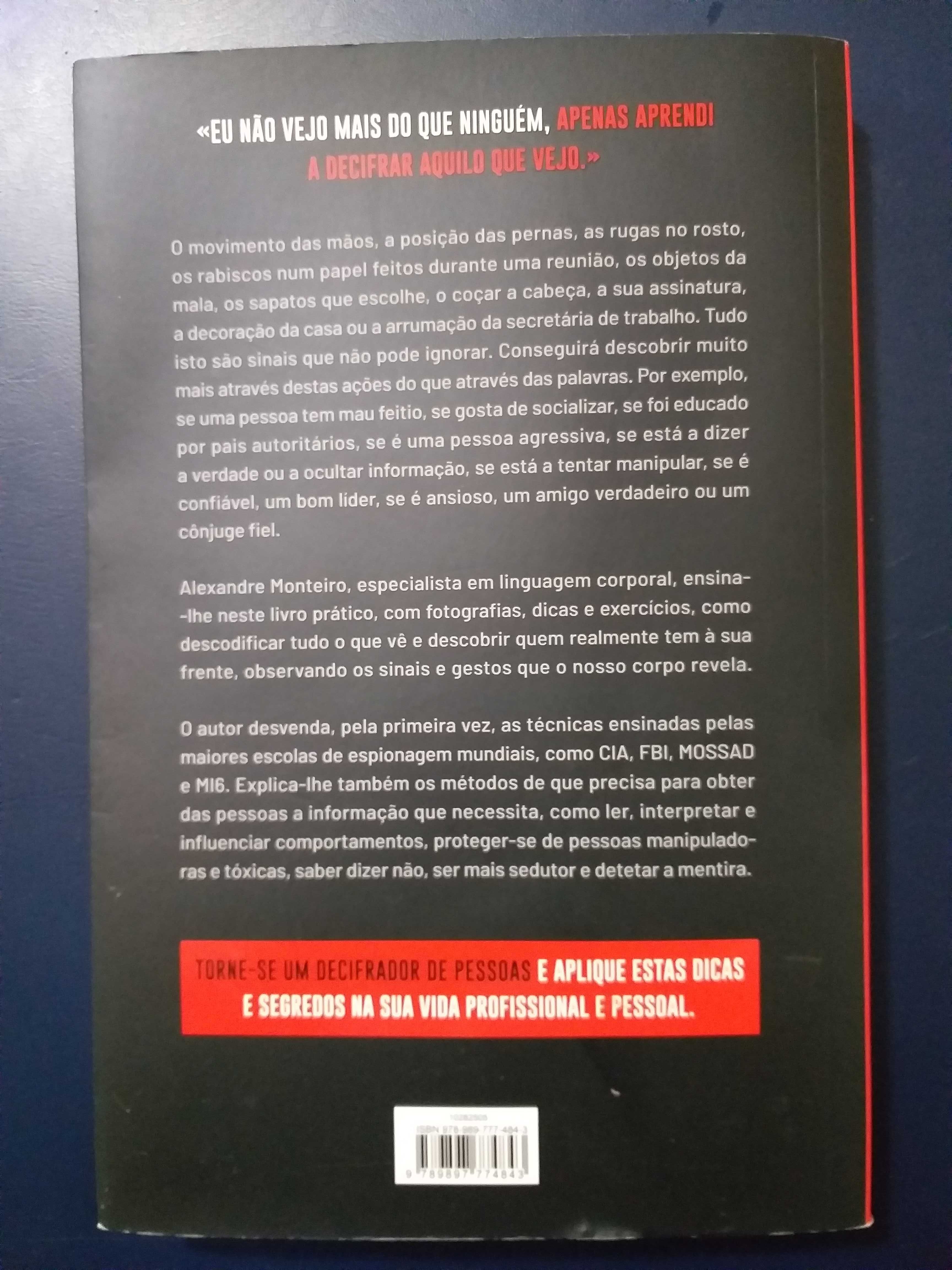 Livro "Torne-se um Decifrador de Pesooas" como Novo