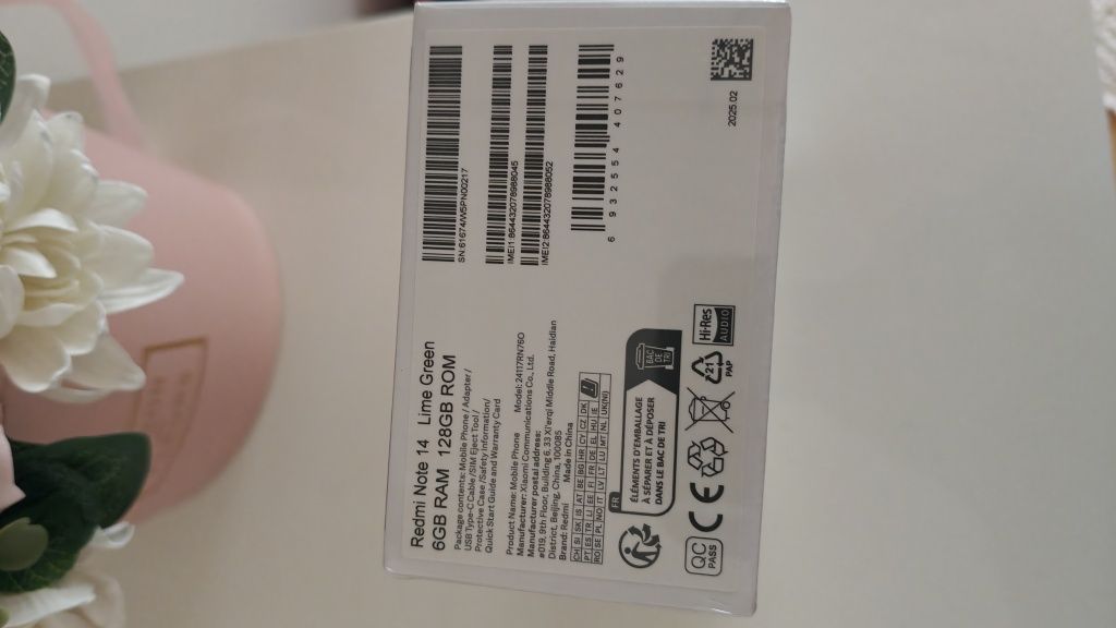 Xiaomi Redmi note 14 6/128 NFC global version