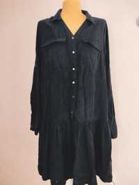 Czarna sukienka koszulowa Reserved 40