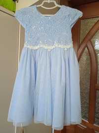 Дуже гарне ніжно-блакитне святкове плаття, сукня на дівчинку 2- 4р