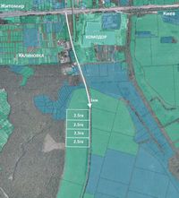 Житомирская трасса Калиновка Копылов от 2.5 га фасад трассы коммерция