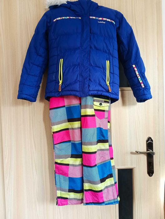 Kombinezon zimowy Wed'ze kurtka JustPlay spodnie 134/140cm cieplutki