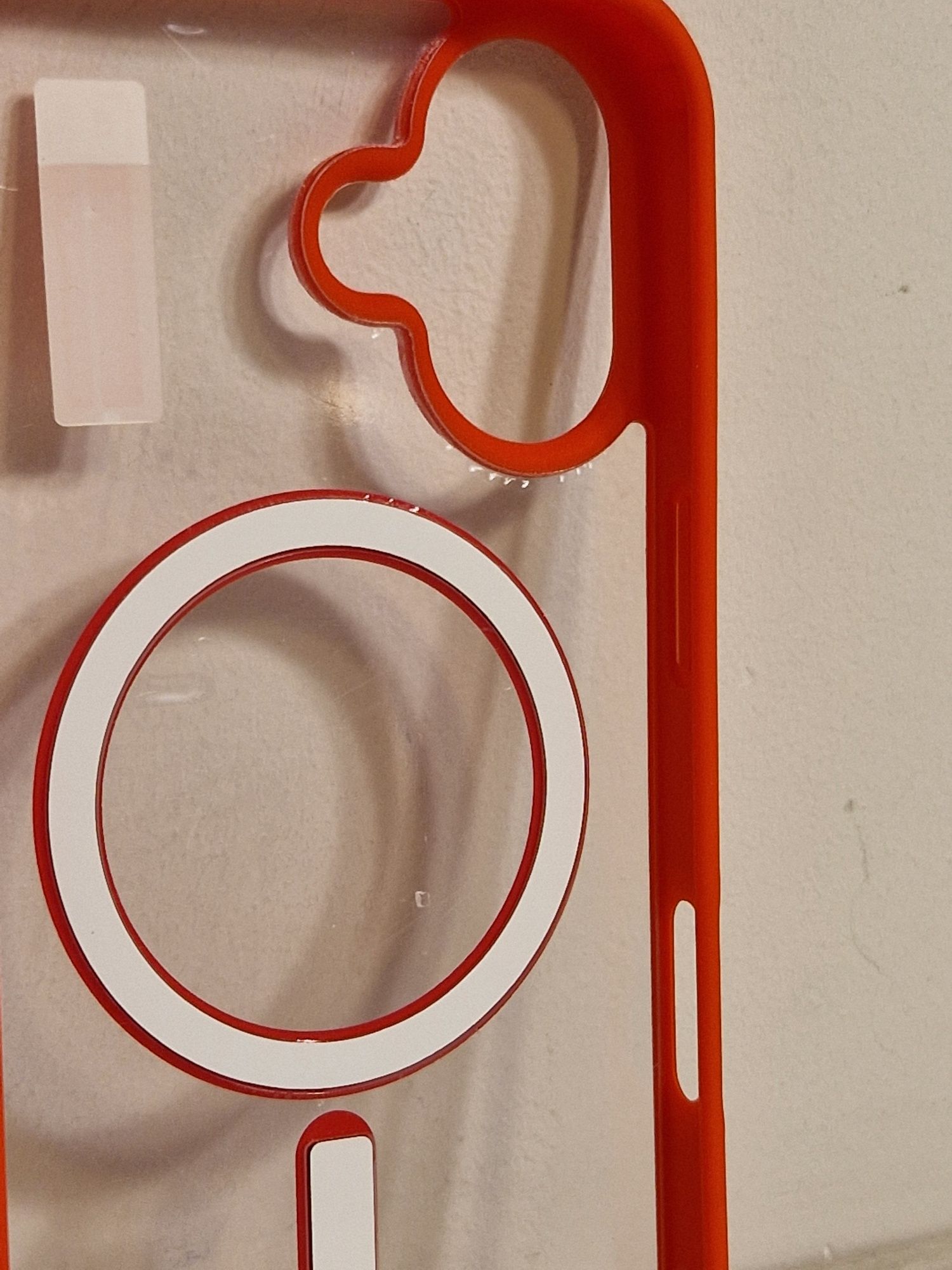 Acrylic Color Magsafe Case do Iphone 16 Plus czerwony