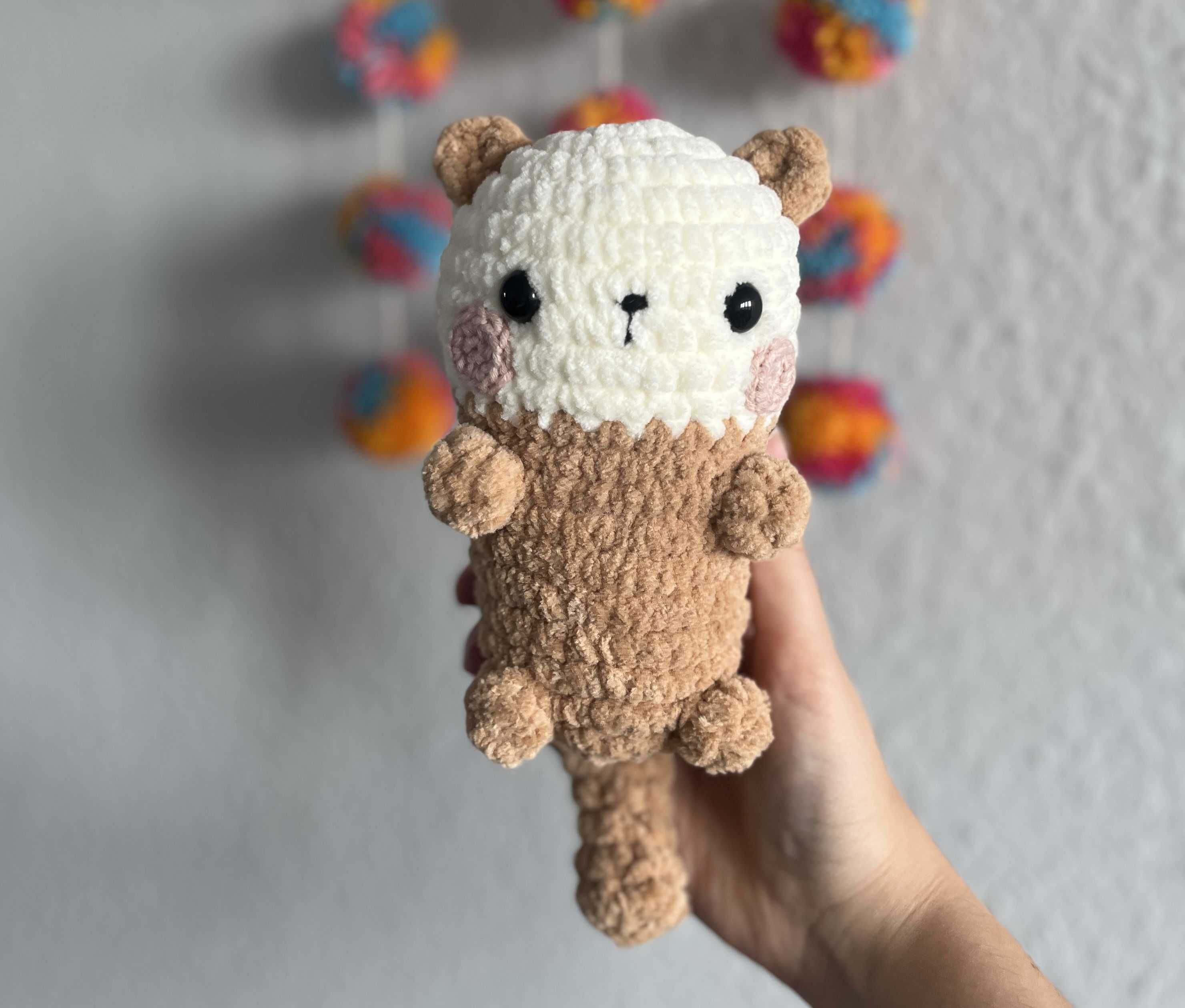 Wydra na szydełku, handmade amigurumi