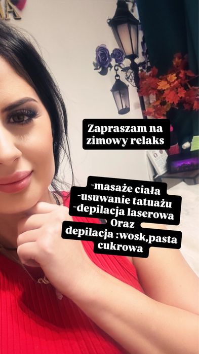 MASAŻ / DEPILACJA / usuwanie tatuażu/VOUCHER/ Bielsko szybkie terminy