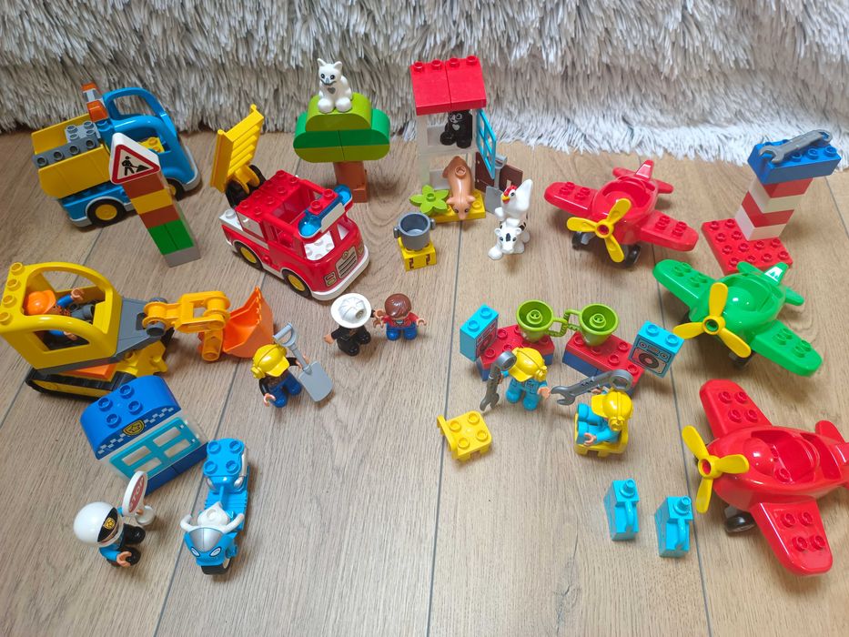 DUPLO MEGA zestaw klocków 6 pudełek z kartonikami