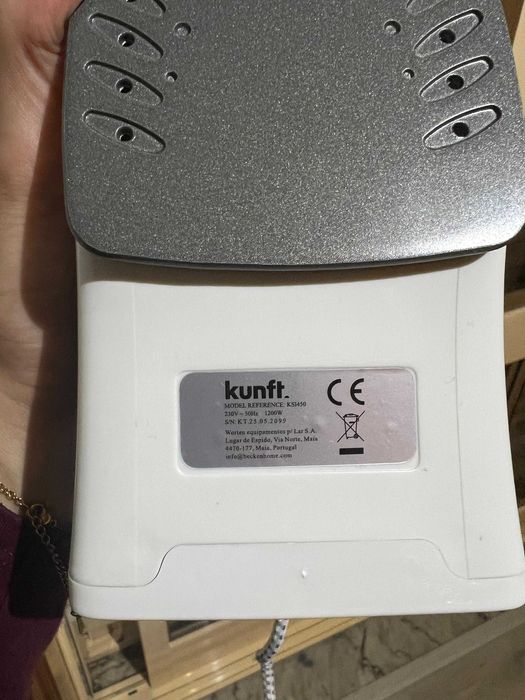 Ferro a Vapor como novo KUNFT KSI450 Jato 70 g/min Base Teflon