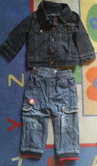 Baby Gap kurtka jeansowa i George spodnie jeansowe