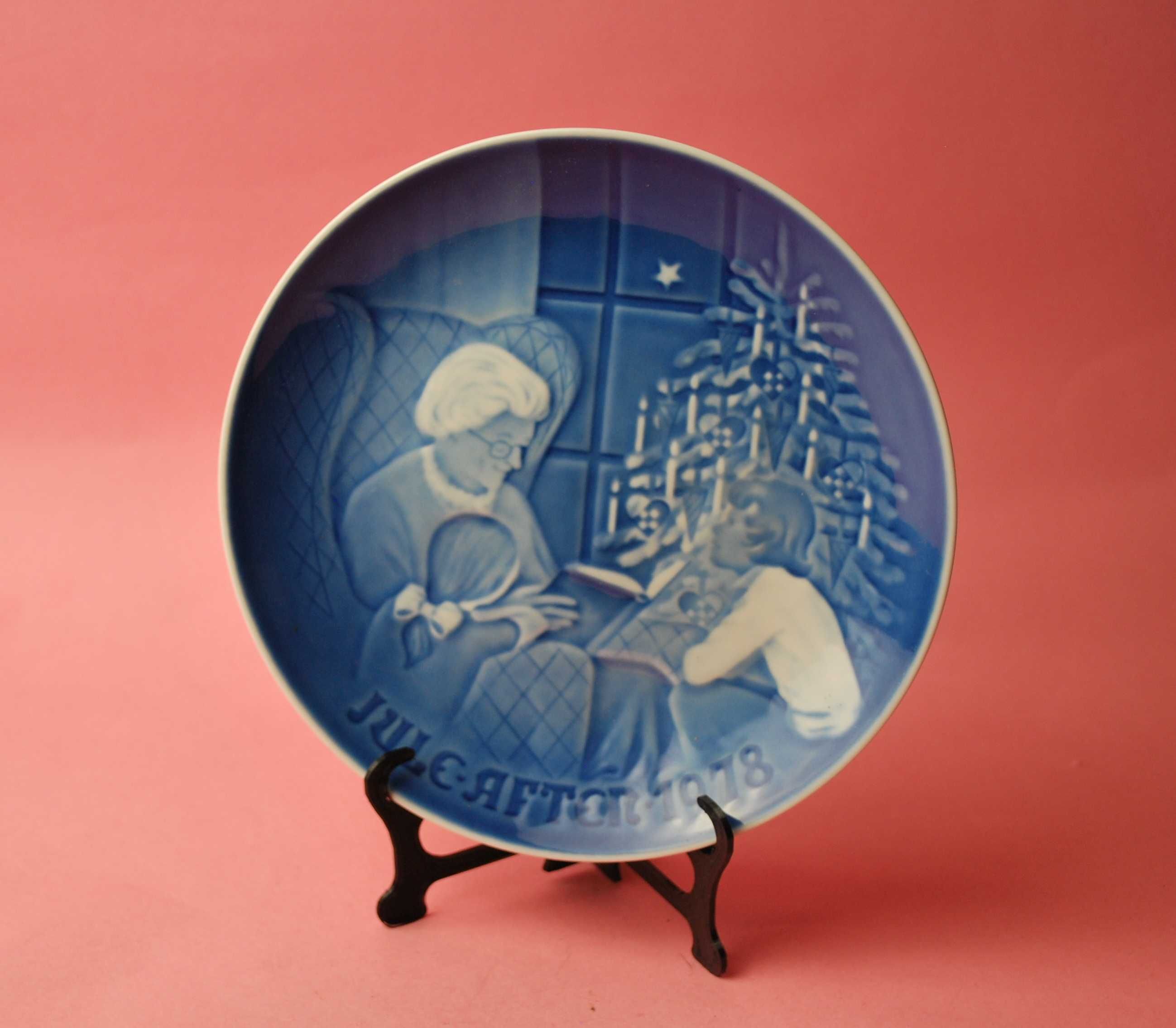 talerz dekoracyjny retro vintage porcelana dania kopenhaga