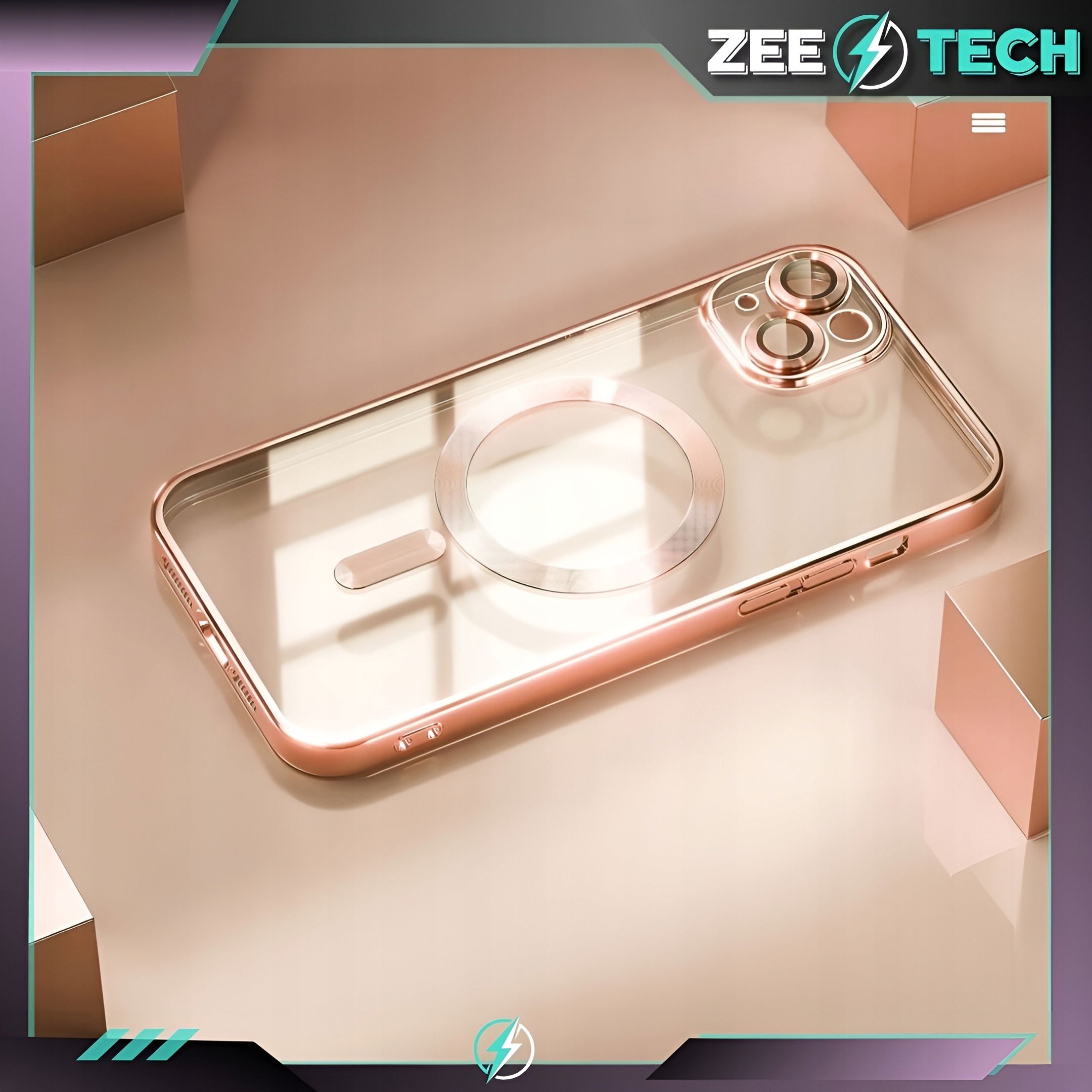 Etui Do Iphone 15 Magsafe Case Pokrowiec Obudowa Osłona + Szkło