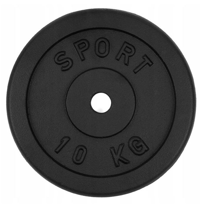 Obciążenie żeliwne zestaw 20kg 28mm 2 talerze po 10kg POZ