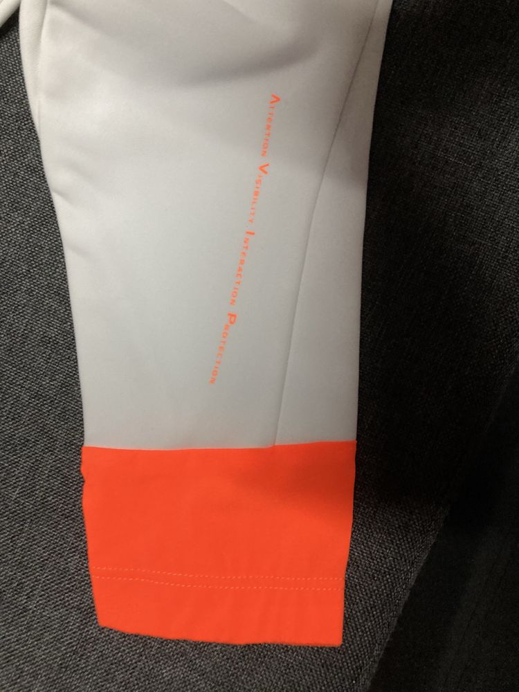 Manguitos POC Avip branco/laranja M