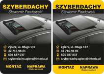 Szyberdach fabryczy oraz uniwersalny
