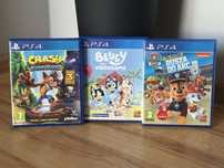 Zestaw gier dla dzieci na PS4 Psi Patrol Crash Bandicoot Bluey