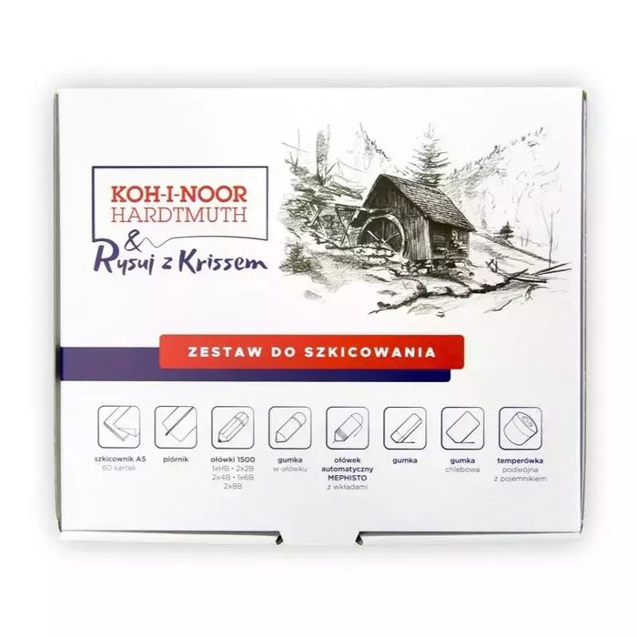 Zestaw do szkicowania Rysuj z Krissem. Koh-I-Noor