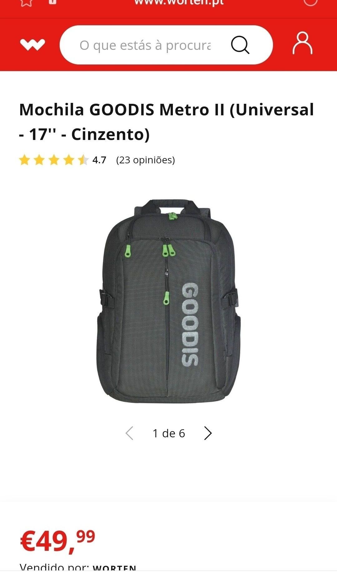 Mochila GOODIS para portátil NOVA
