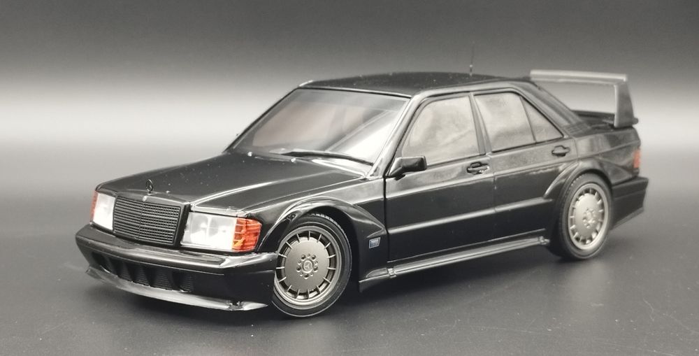 1:18 Solido 1990 Mercedes Benz 190E Evolution II EVO 2 Black Model