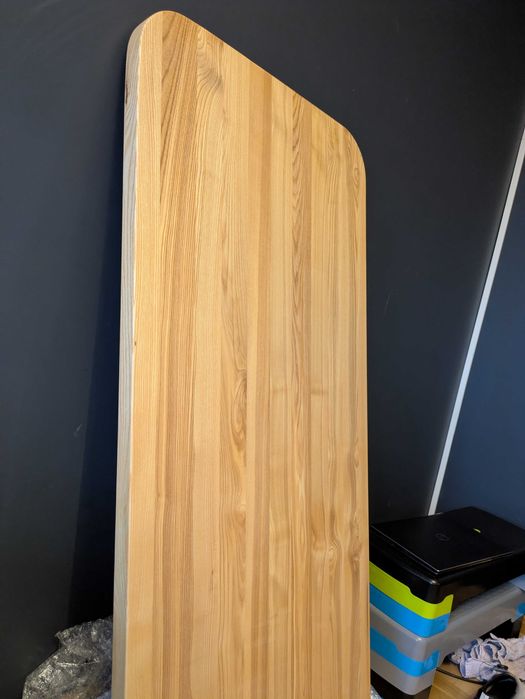 Blat z litego drewna jesionowego 140 x 60 x 2,6 cm