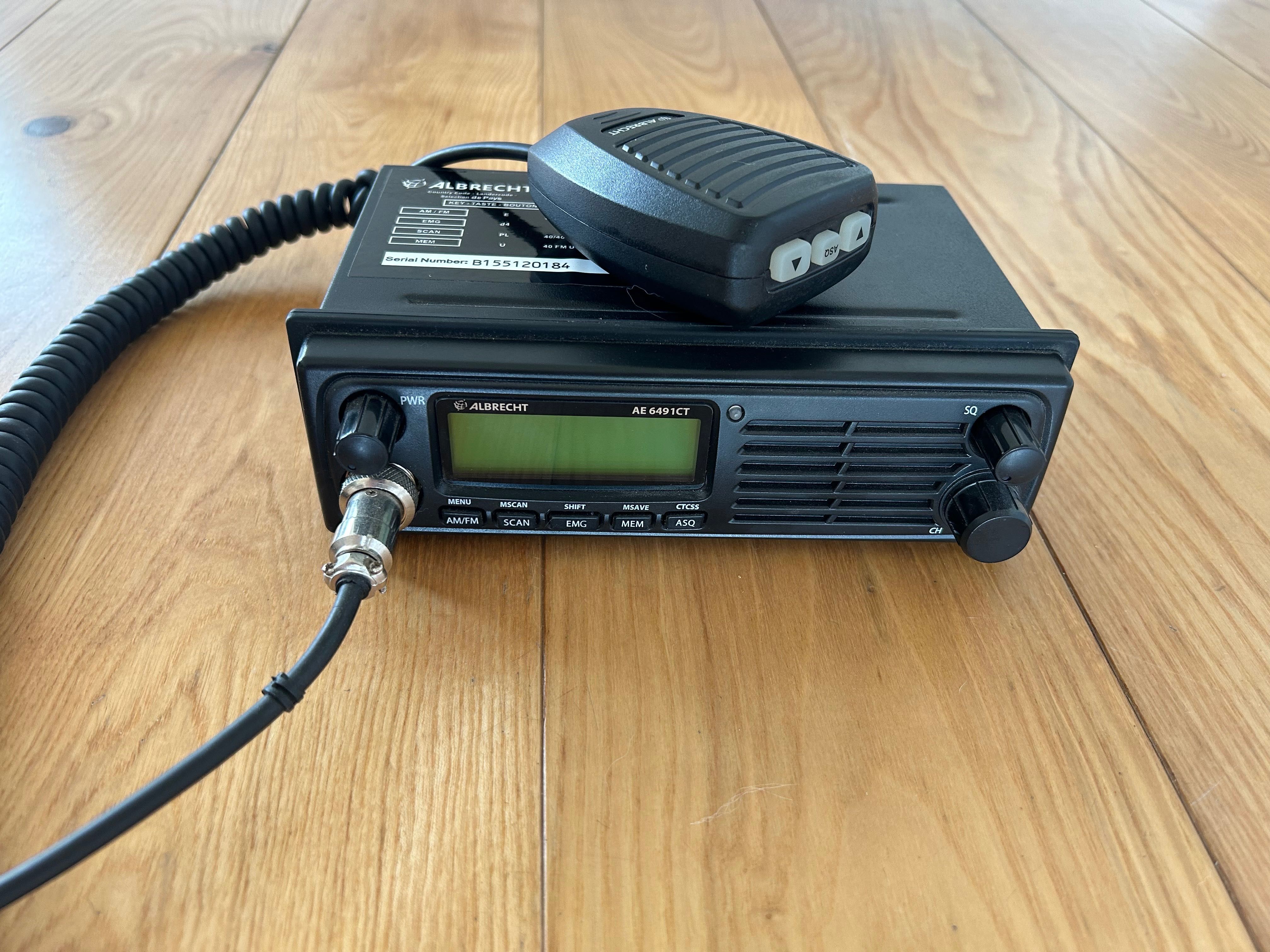 CB Radio Albrecht AE 6491 CT, stan perfekcyjny