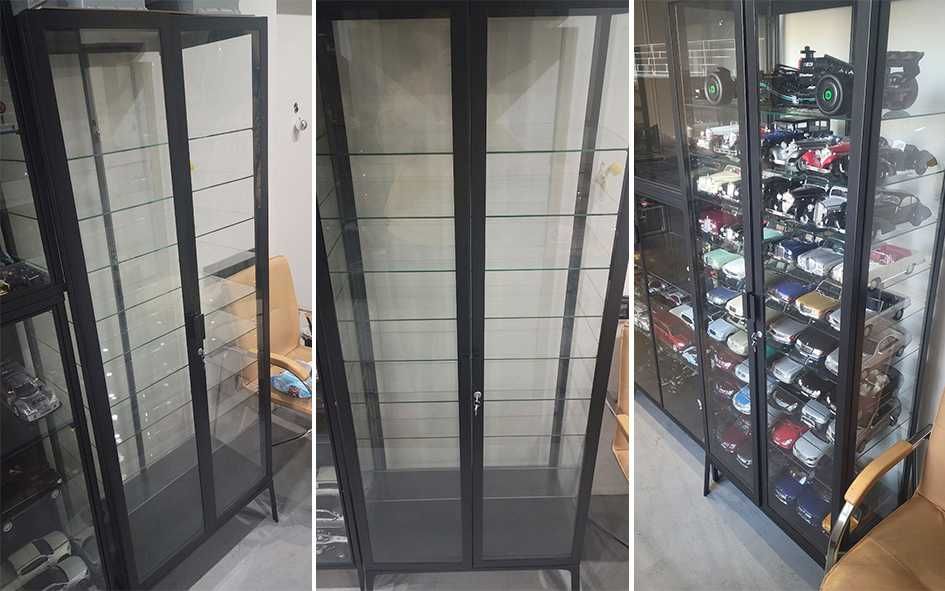 Стенд Ikea метал+скло для колекційних машин 1/43 масштаб на 500-600 шт