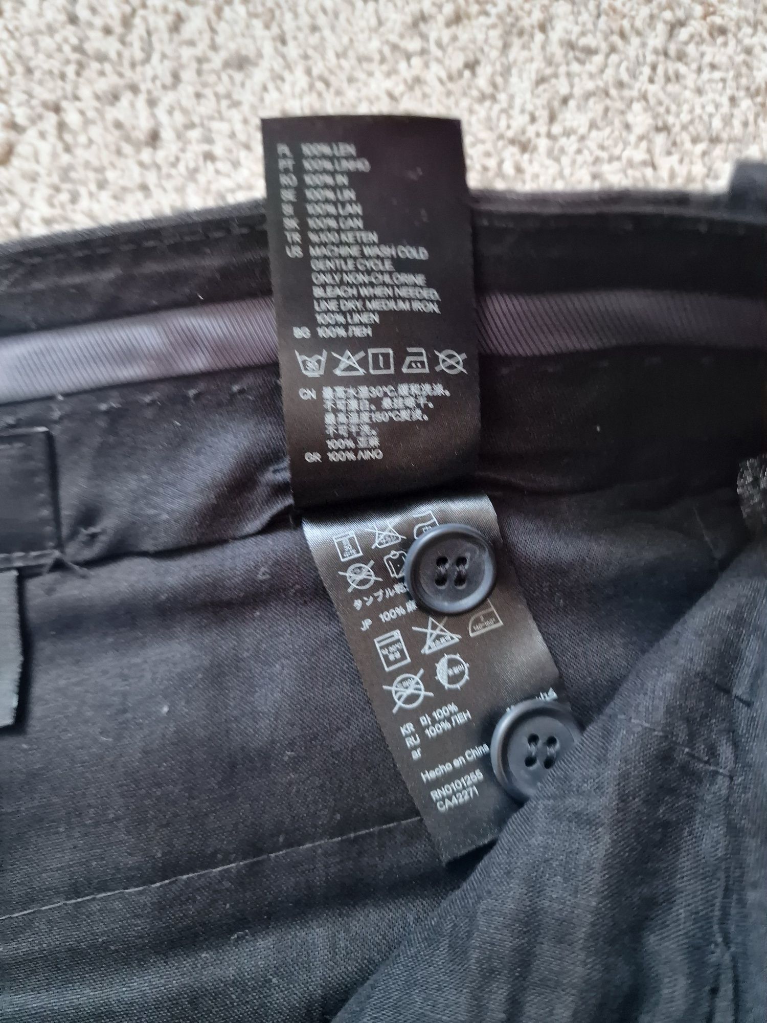 H&M чоловічі лляні штани