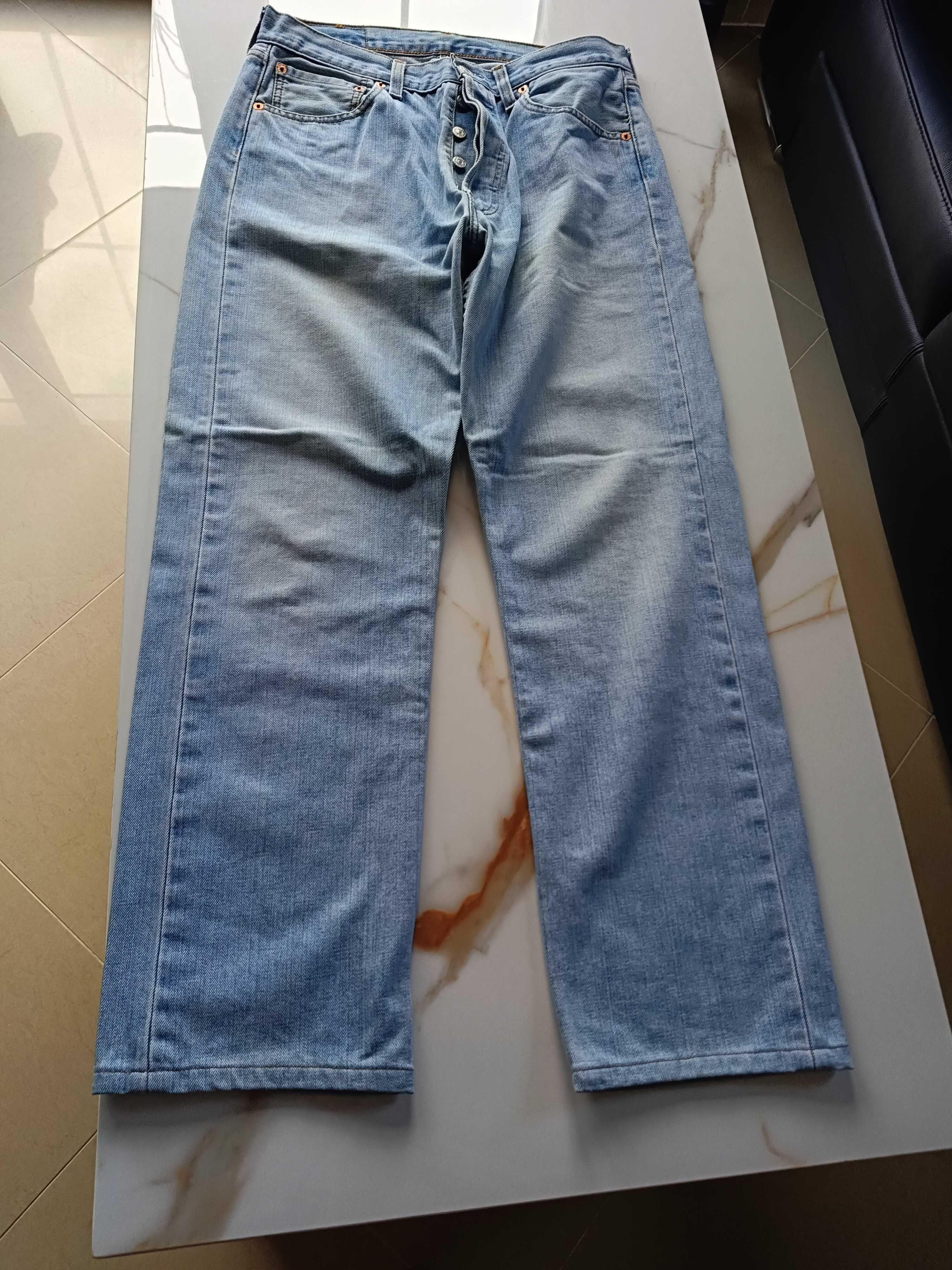 Spodnie Jeansowe" Levis 501"jasno niebieskie