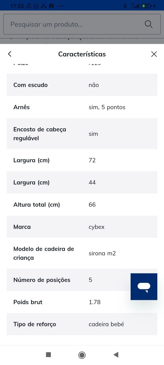 Cadeira para criança CYBEX Sirona M2 Classic Black ISOFIX e i-Size