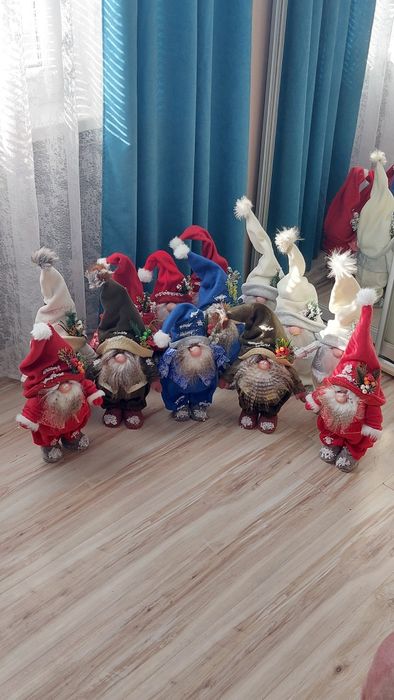 Новогодний, скандинавский гном, ручная работа