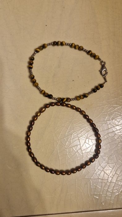 Браслет срібло натуральний камінь тигрове око