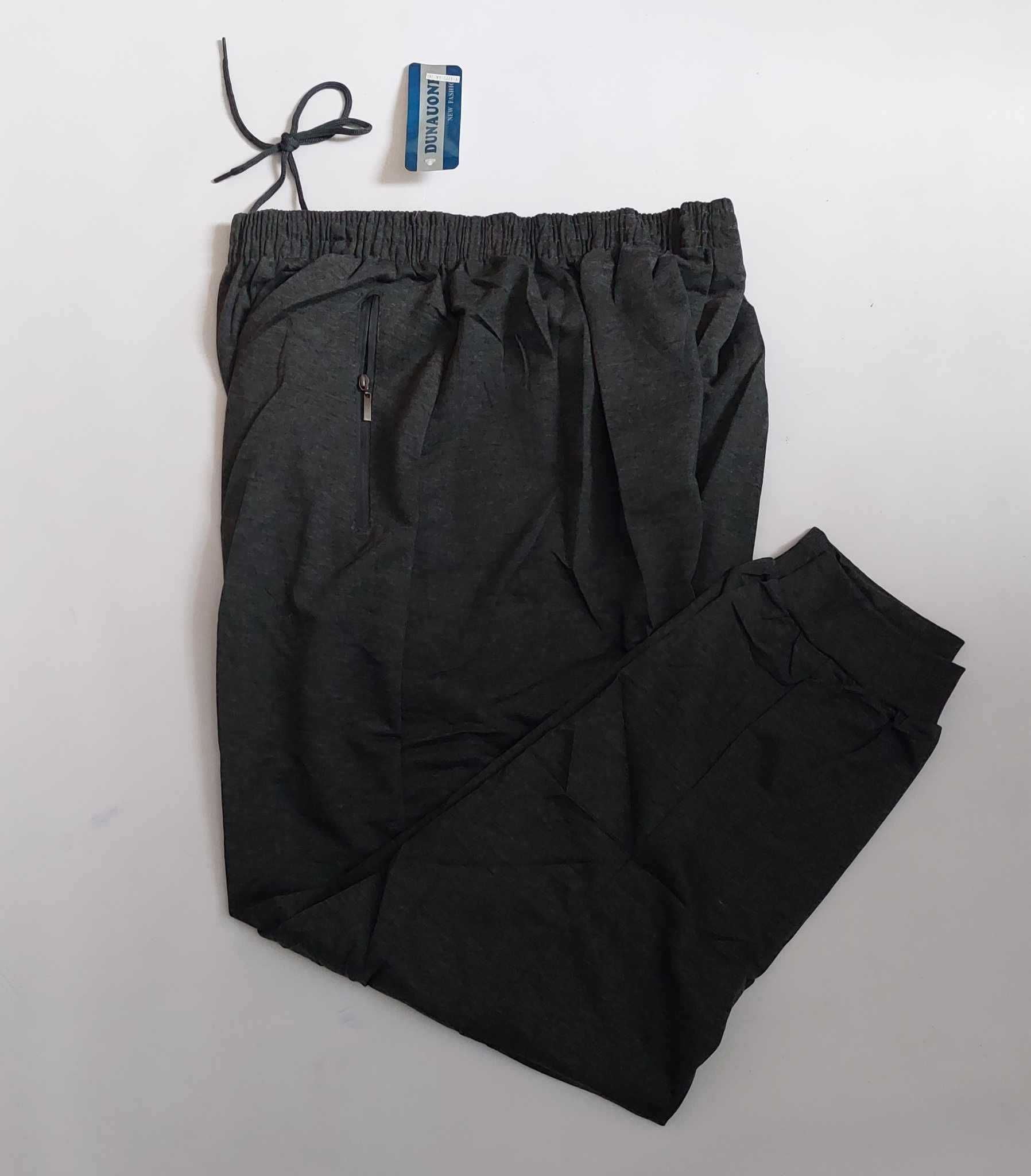 Spodnie męskie dresowe ściągacze sz Dunauone Y-4777 r 6XL pas do 134cm