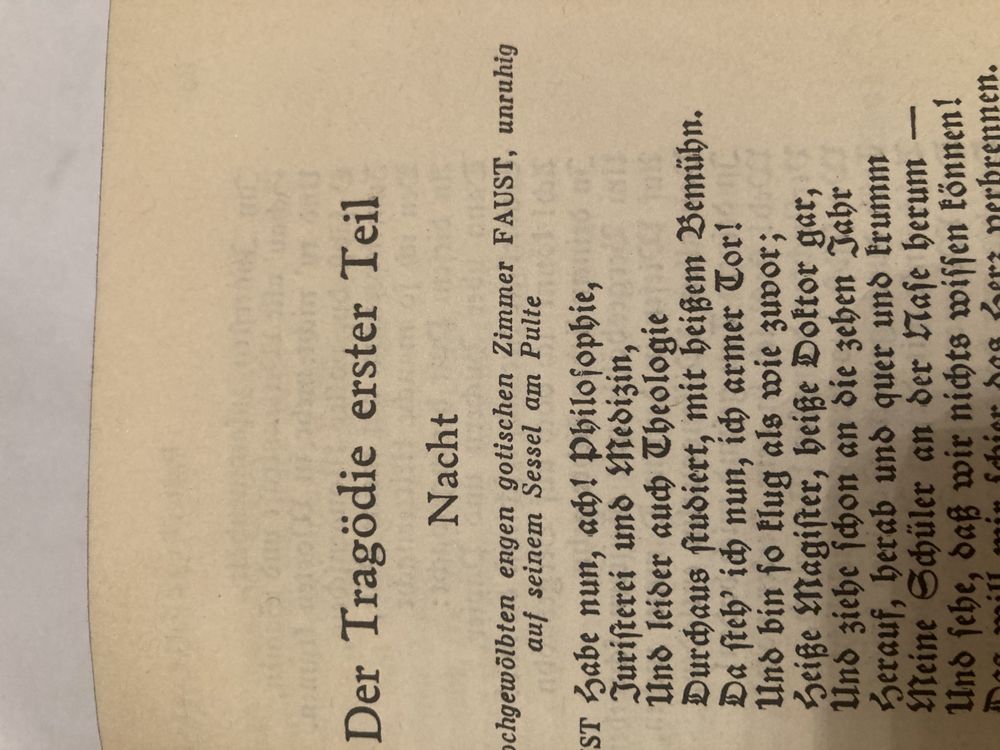 J. W. Goethe- Faust, przedwojenne wydanie