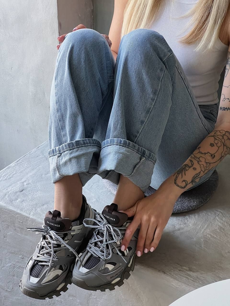 р36-41 Кросівки Balenciaga Track 3.0 Grey