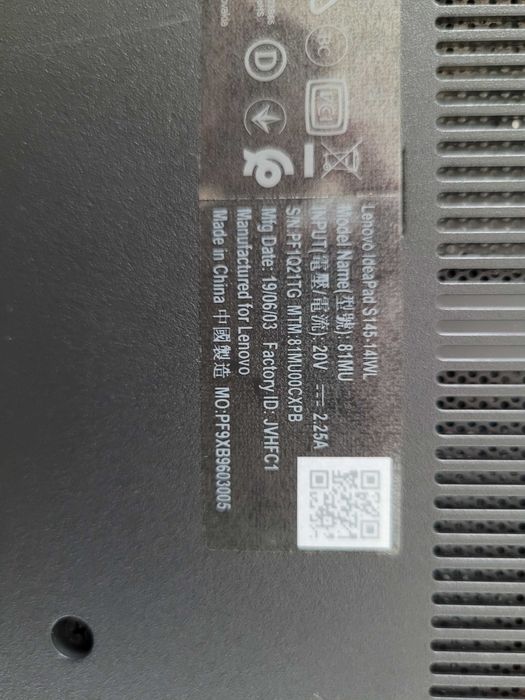 Sprzedam Laptop Lenovo ideapad s145 14iwl 81mu
