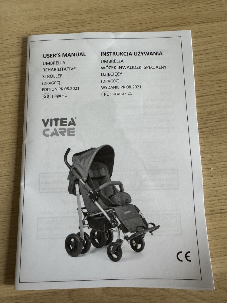 Wózek inwalidzki Umbrella Vitae Care rozmiar 2
